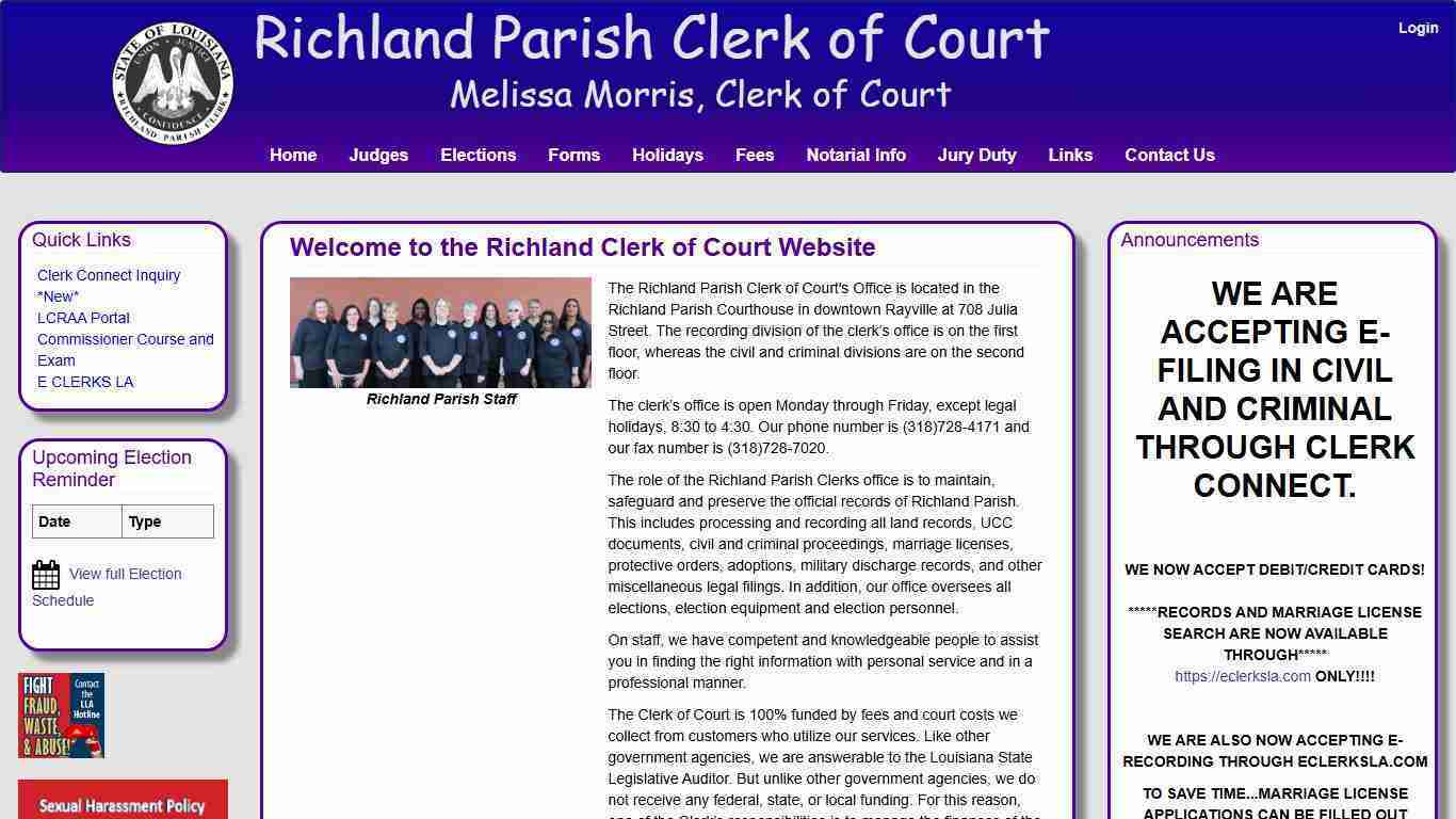 Richland Clerk of Court - Home